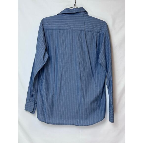 Kathmandu Men's Blue Striped Long Sleeve Dressy Preppy Shirt - Size M - Picture 2 of 6